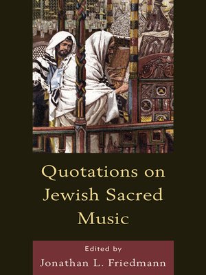 cover image of Quotations on Jewish Sacred Music